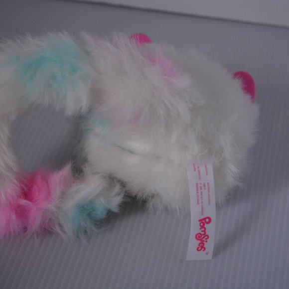 PATCHES WHITE PINK MINT Pomsies Pom Pom Wearable Plush Interactive Pet Toy WORKS - Picture 5 of 11